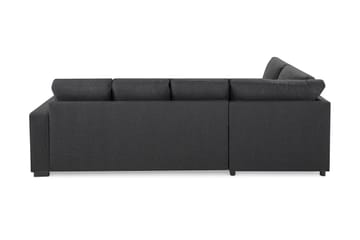 U-soffa Nevada Large Divan Höger - Mörkgrå - Möbler - Soffa - Divansoffa & schäslongsoffa - 3 sits soffa med divan