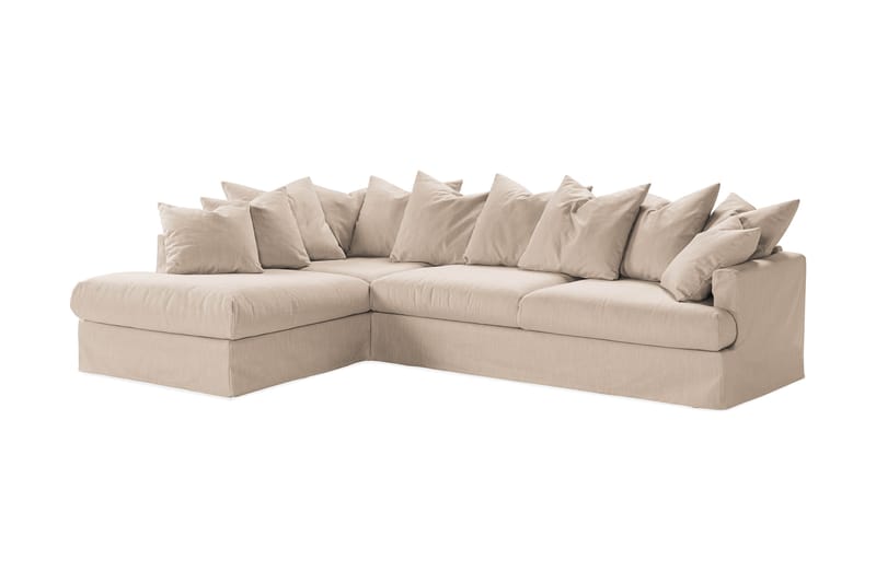 3-sits Soffa med Schäslong Menard Vänster Tvättbar & avtagbar klädsel - Beige - Möbler - Soffa - Divansoffa & schäslongsoffa - 4 sits soffa med divan
