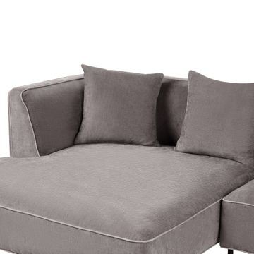 3-sits soffa Sater Högervänd - Taupe - Möbler - Soffa - Divansoffa & schäslongsoffa - 3 sits soffa med divan