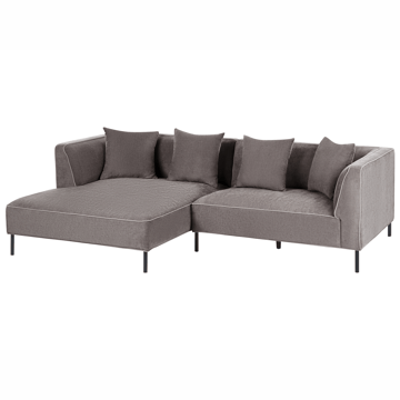 3-sits soffa Sater Högervänd - Taupe - Möbler - Soffa - Divansoffa & schäslongsoffa - 3 sits soffa med divan