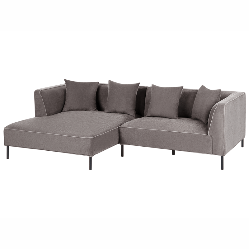 3-sits soffa Sater Högervänd - Taupe - Möbler - Soffa - Divansoffa & schäslongsoffa - 3 sits soffa med divan