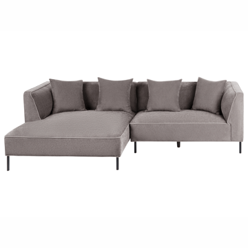 3-sits soffa Sater Högervänd - Taupe - Möbler - Soffa - Divansoffa & schäslongsoffa - 3 sits soffa med divan