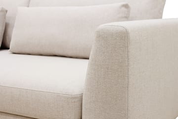 4-sits Soffa Florenz med Schäslong Vänster - Beige - Möbler - Soffa - Divansoffa & schäslongsoffa - 4 sits soffa med divan