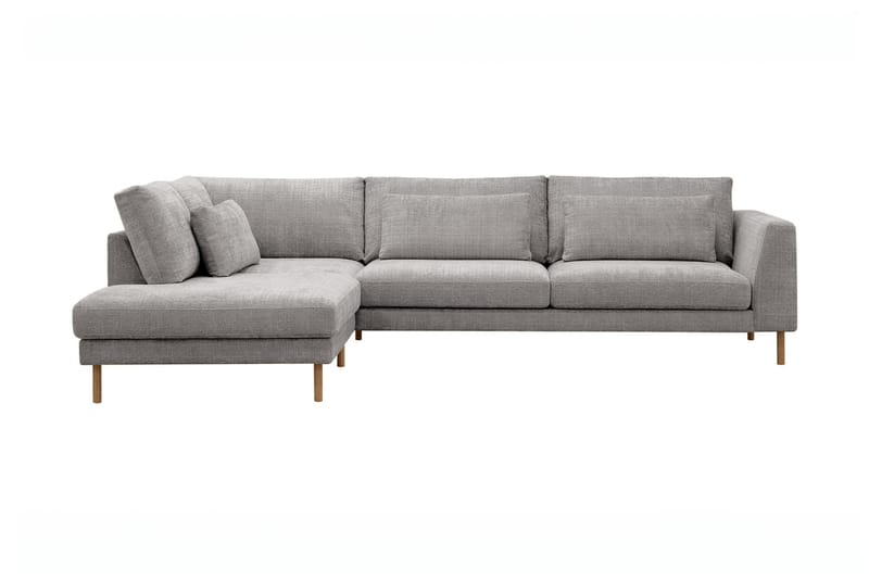 4-sits Soffa Florenz med Schäslong Vänster - Ljusgrå - Möbler - Soffa - Divansoffa & schäslongsoffa - 4 sits soffa med divan