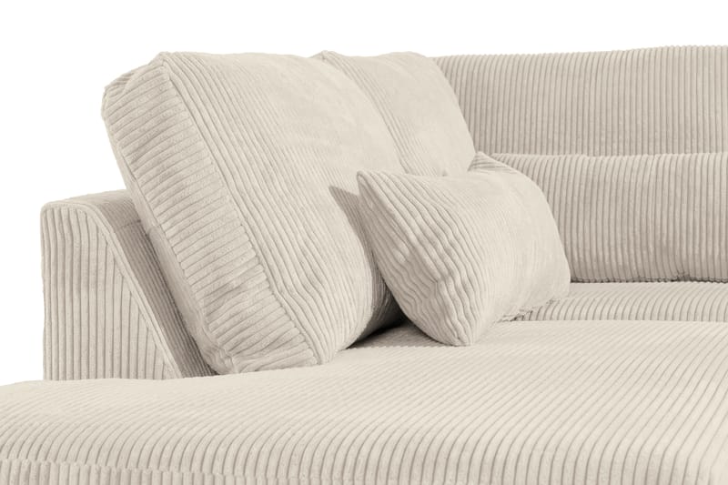 2,5-sits L-Soffa Haga Manchester - Beige - 4 sits soffa med divan - Divansoffa & schäslongsoffa