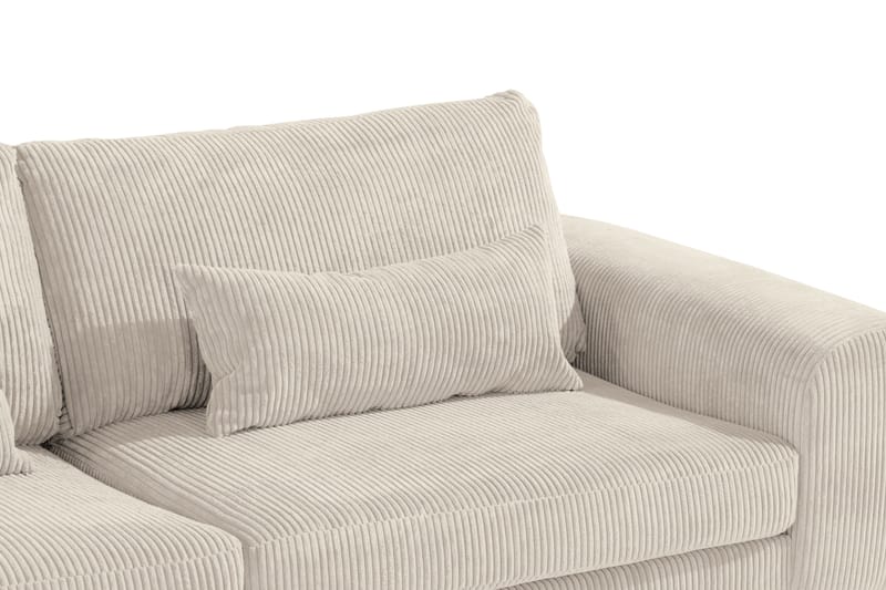 2,5-sits L-Soffa Haga Manchester - Beige - 4 sits soffa med divan - Divansoffa & schäslongsoffa