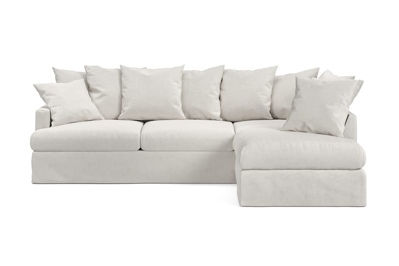 3-sits Soffa med Schäslong Menard Höger Tvättbar & avtagbar klädsel - Beige - Möbler - Soffa - Divansoffa & schäslongsoffa - 4 sits soffa med divan