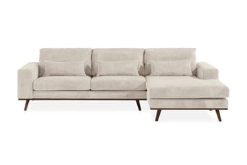 Copenhagen 4-sits Högervänd L-formad Divansoffa i Manchester - Beige - Möbler - Soffa - Divansoffa & schäslongsoffa - 4 sits soffa med divan