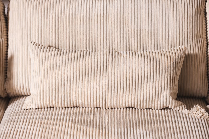 Copenhagen 4-sits Högervänd L-formad Divansoffa i Manchester - Beige - Möbler - Soffa - Divansoffa & schäslongsoffa - 4 sits soffa med divan