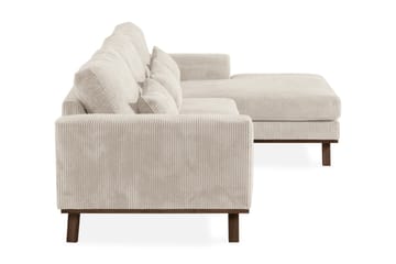 Copenhagen 4-sits Högervänd L-formad Divansoffa i Manchester - Beige - Möbler - Soffa - Divansoffa & schäslongsoffa - 4 sits soffa med divan