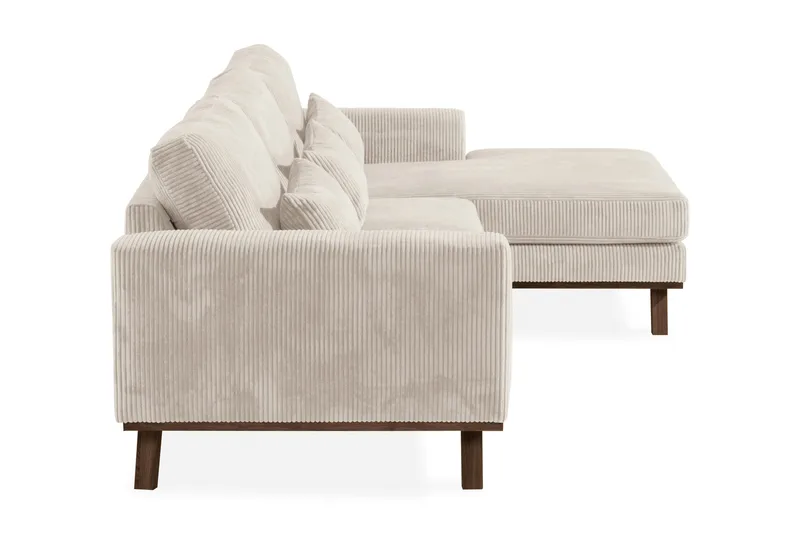 Copenhagen 4-sits Högervänd L-formad Divansoffa i Manchester - Beige - Möbler - Soffa - Divansoffa & schäslongsoffa - 4 sits soffa med divan