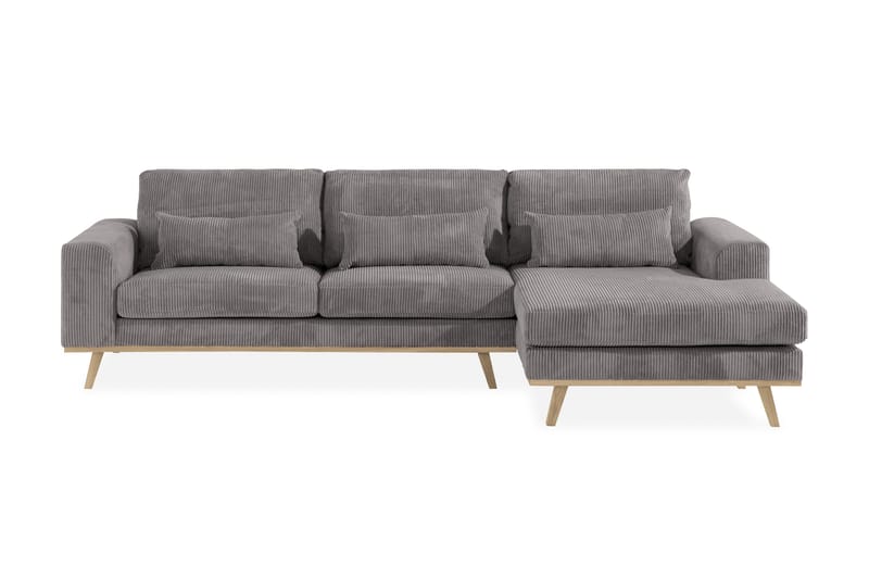 Copenhagen 4-sits Högervänd L-formad Divansoffa i Manchester - Mörkgrå - Möbler - Soffa - Divansoffa & schäslongsoffa - 4 sits soffa med divan