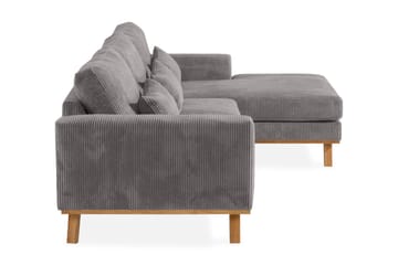 Copenhagen 4-sits Högervänd L-formad Divansoffa i Manchester - Mörkgrå - Möbler - Soffa - Divansoffa & schäslongsoffa - 4 sits soffa med divan