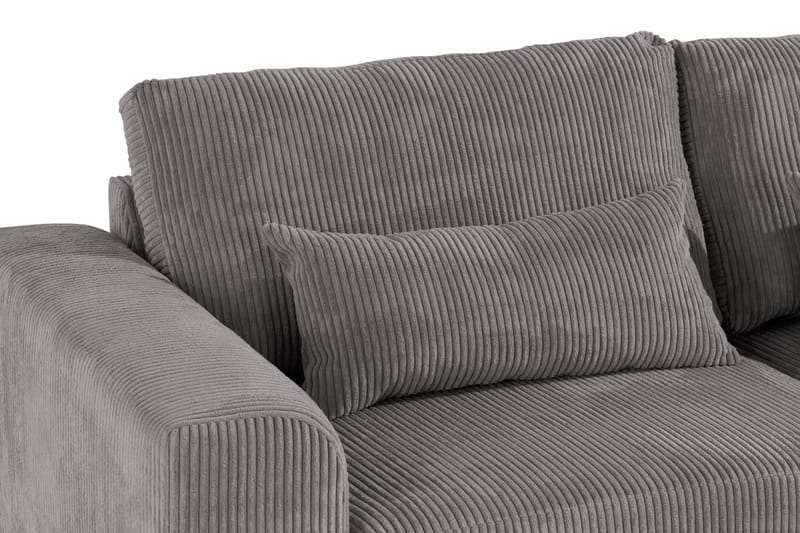 Copenhagen 4-sits Högervänd L-formad Divansoffa i Manchester - Mörkgrå - Möbler - Soffa - Divansoffa & schäslongsoffa - 4 sits soffa med divan