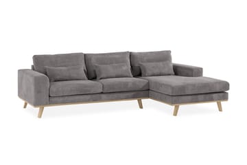Copenhagen 4-sits Högervänd L-formad Divansoffa i Manchester - Mörkgrå - Möbler - Soffa - Divansoffa & schäslongsoffa - 4 sits soffa med divan
