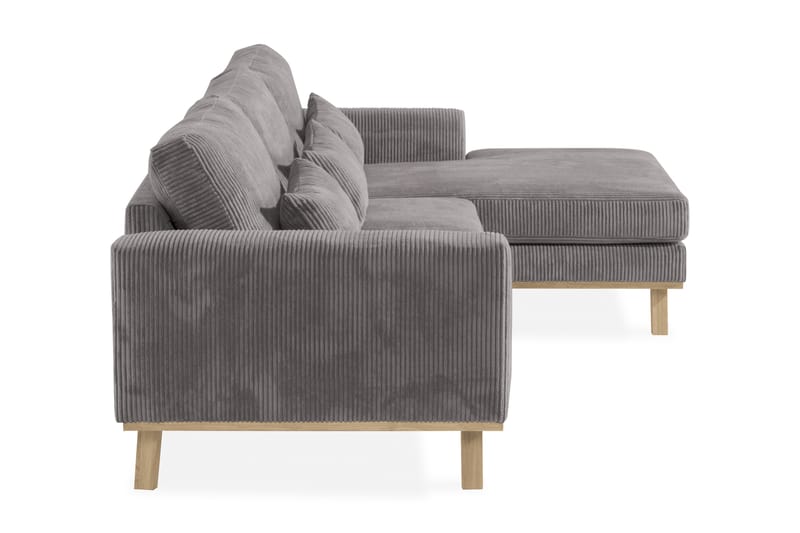 Copenhagen 4-sits Högervänd L-formad Divansoffa i Manchester - Mörkgrå - Möbler - Soffa - Divansoffa & schäslongsoffa - 4 sits soffa med divan