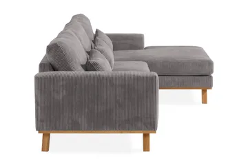 Copenhagen 4-sits Högervänd L-formad Divansoffa i Manchester - Mörkgrå - Möbler - Soffa - Divansoffa & schäslongsoffa - 4 sits soffa med divan