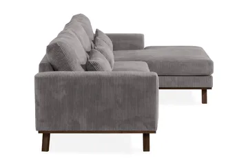 Copenhagen 4-sits Högervänd L-formad Divansoffa i Manchester - Mörkgrå - Möbler - Soffa - Divansoffa & schäslongsoffa - 4 sits soffa med divan