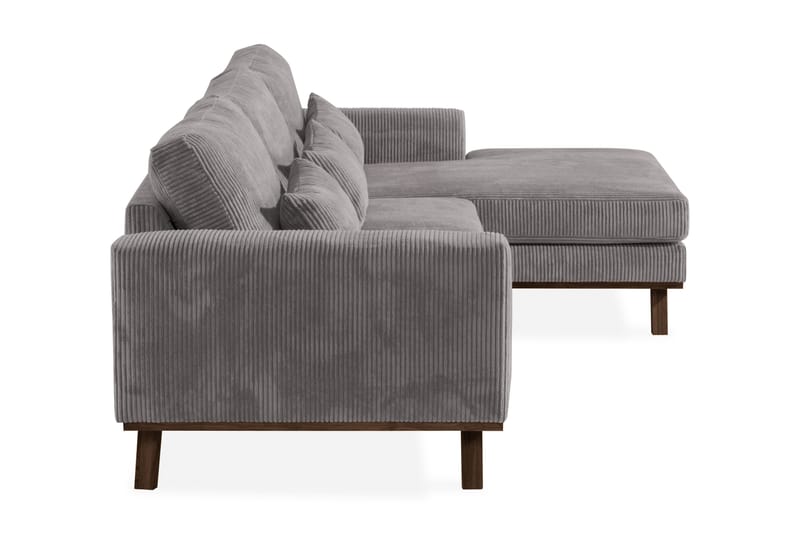 Copenhagen 4-sits Högervänd L-formad Divansoffa i Manchester - Mörkgrå - Möbler - Soffa - Divansoffa & schäslongsoffa - 4 sits soffa med divan