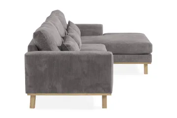 Copenhagen 4-sits Högervänd L-formad Divansoffa i Manchester - Mörkgrå - Möbler - Soffa - Divansoffa & schäslongsoffa - 4 sits soffa med divan