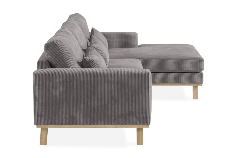 Copenhagen 4-sits Högervänd L-formad Divansoffa i Manchester - Mörkgrå - Möbler - Soffa - Divansoffa & schäslongsoffa - 4 sits soffa med divan