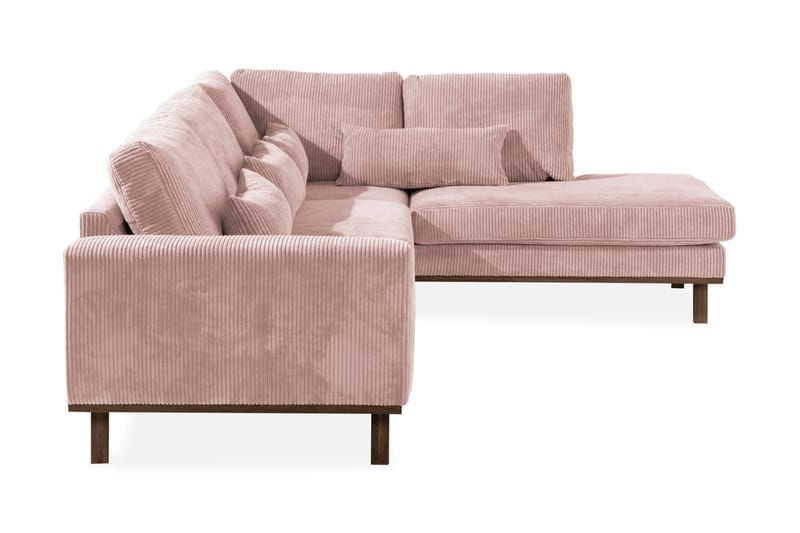 Copenhagen 4-sits Högervänd L-formad Divansoffa i Manchester - Rosa - Möbler - Soffa - Divansoffa & schäslongsoffa - 4 sits soffa med divan