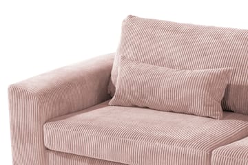 Copenhagen 4-sits Högervänd L-formad Divansoffa i Manchester - Rosa - Möbler - Soffa - Divansoffa & schäslongsoffa - 4 sits soffa med divan