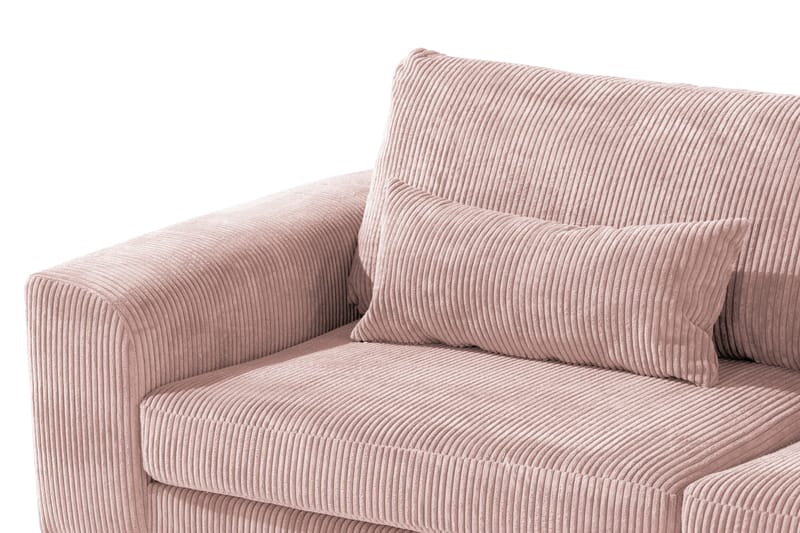 Copenhagen 4-sits Högervänd L-formad Divansoffa i Manchester - Rosa - Möbler - Soffa - Divansoffa & schäslongsoffa - 4 sits soffa med divan