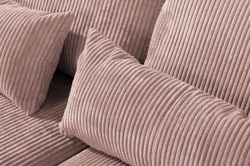 Copenhagen 4-sits Högervänd L-formad Divansoffa i Manchester - Rosa - Möbler - Soffa - Divansoffa & schäslongsoffa - 4 sits soffa med divan