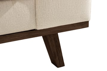 Copenhagen 4-sits Högervänd L-formad Divansoffa i Sammet - Beige - Möbler - Soffa - Divansoffa & schäslongsoffa - 4 sits soffa med divan