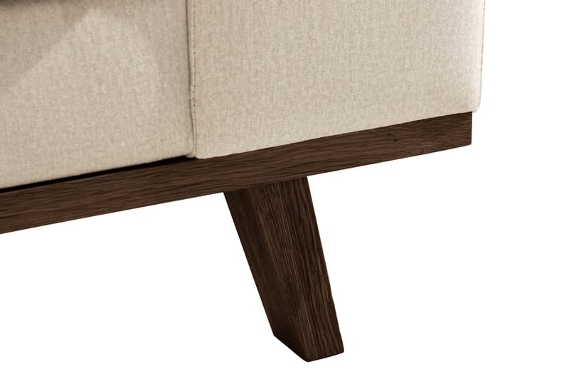 Copenhagen 4-sits Högervänd L-formad Divansoffa i Sammet - Beige - Möbler - Soffa - Divansoffa & schäslongsoffa - 4 sits soffa med divan