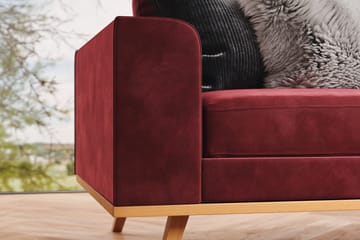 Copenhagen 4-sits Högervänd L-formad Divansoffa i Sammet - Lila - Möbler - Soffa - Divansoffa & schäslongsoffa - 4 sits soffa med divan