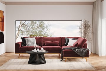 Copenhagen 4-sits Högervänd L-formad Divansoffa i Sammet - Lila - Möbler - Soffa - Divansoffa & schäslongsoffa - 4 sits soffa med divan