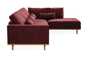 Copenhagen 4-sits Högervänd L-formad Divansoffa i Sammet - Lila - Möbler - Soffa - Divansoffa & schäslongsoffa - 4 sits soffa med divan