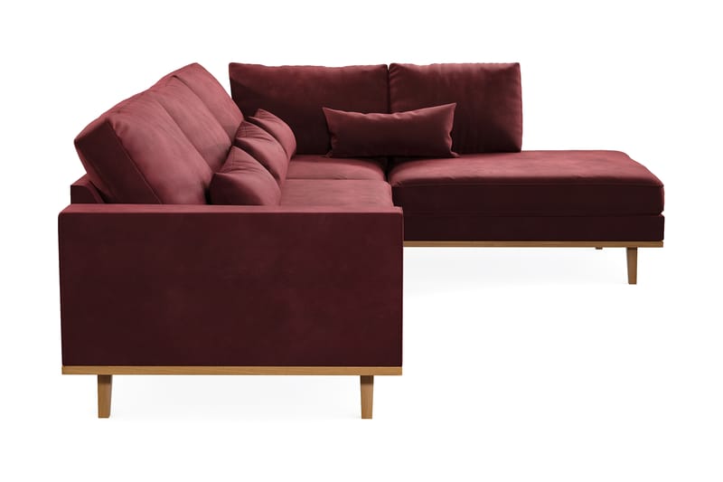 Copenhagen 4-sits Högervänd L-formad Divansoffa i Sammet - Lila - Möbler - Soffa - Divansoffa & schäslongsoffa - 4 sits soffa med divan