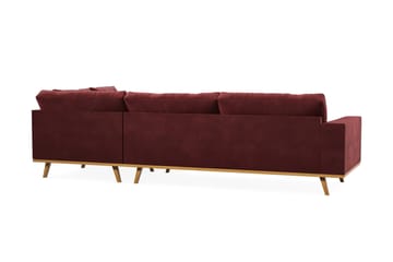 Copenhagen 4-sits Högervänd L-formad Divansoffa i Sammet - Lila - Möbler - Soffa - Divansoffa & schäslongsoffa - 4 sits soffa med divan