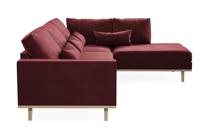 Copenhagen 4-sits Högervänd L-formad Divansoffa i Sammet - Lila - Möbler - Soffa - Divansoffa & schäslongsoffa - 4 sits soffa med divan