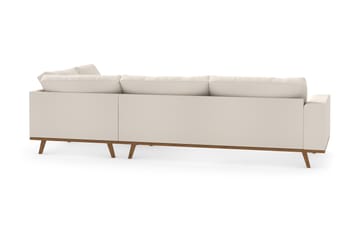 Copenhagen 4-sits Högervänd L-formad Divansoffa i Tyg - Beige - Möbler - Soffa - Divansoffa & schäslongsoffa - 4 sits soffa med divan