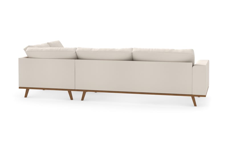 Copenhagen 4-sits Högervänd L-formad Divansoffa i Tyg - Beige - Möbler - Soffa - Divansoffa & schäslongsoffa - 4 sits soffa med divan