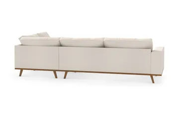 Copenhagen 4-sits Högervänd L-formad Divansoffa i Tyg - Beige - Möbler - Soffa - Divansoffa & schäslongsoffa - 4 sits soffa med divan