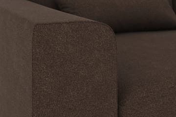 Copenhagen 4-sits Högervänd L-formad Divansoffa i Tyg - Brun - Möbler - Soffa - Divansoffa & schäslongsoffa - 4 sits soffa med divan