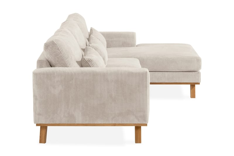 Copenhagen 4-sits Högervänd L-formad Djup Divansoffa i Manchester - Beige - Möbler - Soffa - Divansoffa & schäslongsoffa - 4 sits soffa med divan