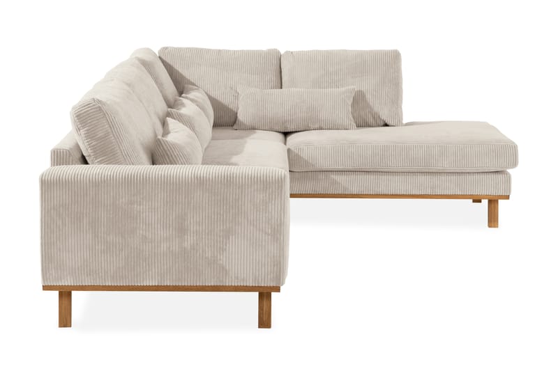 Copenhagen 4-sits Högervänd L-formad Schäslongsoffa i Manchester - Beige - Möbler - Soffa - Divansoffa & schäslongsoffa - 4 sits soffa med divan