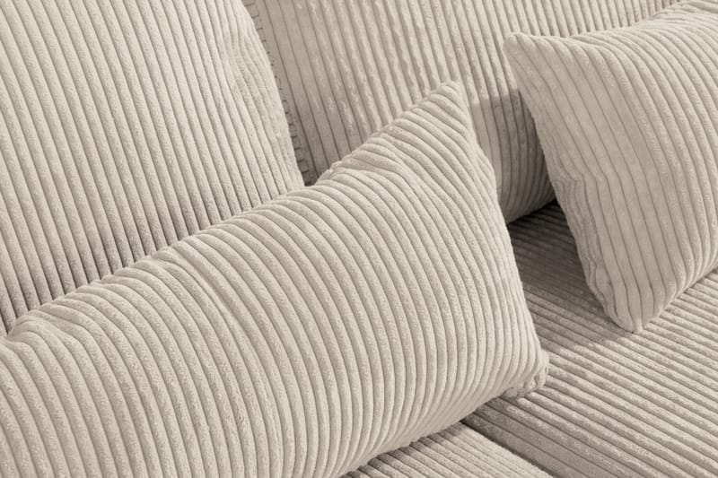 Copenhagen 4-sits Högervänd L-formad Schäslongsoffa i Manchester - Beige - Möbler - Soffa - Divansoffa & schäslongsoffa - 4 sits soffa med divan