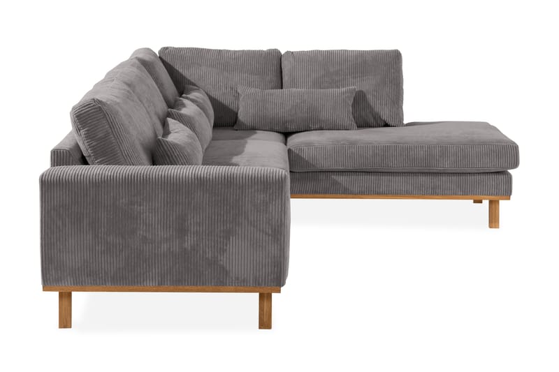 Copenhagen 4-sits Högervänd L-formad Schäslongsoffa i Manchester - Mörkgrå - Möbler - Soffa - Divansoffa & schäslongsoffa - 4 sits soffa med divan