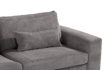 Copenhagen 4-sits Högervänd L-formad Schäslongsoffa i Manchester - Mörkgrå - Möbler - Soffa - Divansoffa & schäslongsoffa - 4 sits soffa med divan