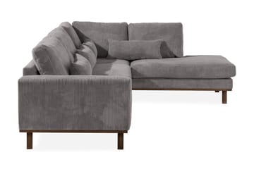 Copenhagen 4-sits Högervänd L-formad Schäslongsoffa i Manchester - Mörkgrå - Möbler - Soffa - Divansoffa & schäslongsoffa - 4 sits soffa med divan