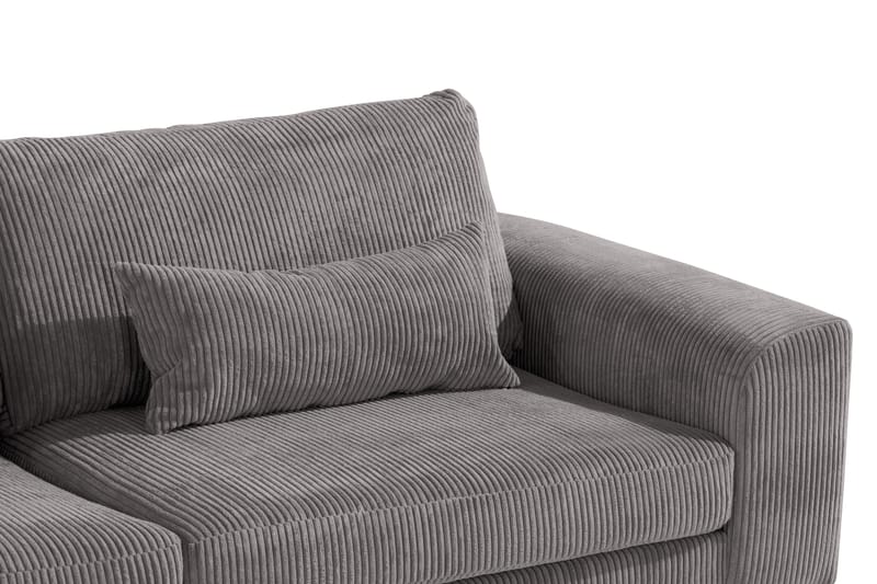 Copenhagen 4-sits Högervänd L-formad Schäslongsoffa i Manchester - Mörkgrå - Möbler - Soffa - Divansoffa & schäslongsoffa - 4 sits soffa med divan