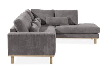 Copenhagen 4-sits Högervänd L-formad Schäslongsoffa i Manchester - Mörkgrå - Möbler - Soffa - Divansoffa & schäslongsoffa - 4 sits soffa med divan