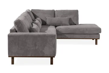 Copenhagen 4-sits Högervänd L-formad Schäslongsoffa i Manchester - Mörkgrå - Möbler - Soffa - Divansoffa & schäslongsoffa - 4 sits soffa med divan